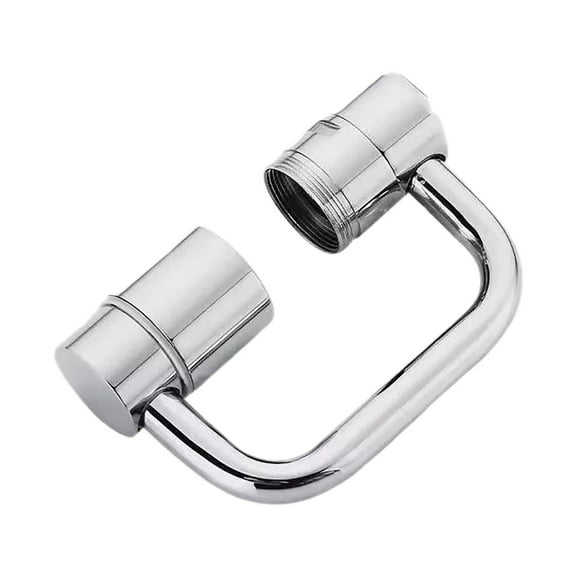 Rotatable Faucet Extender for Kitchen Spout Arm Alloy Easy Install Water Control Accessory for Extending Wash Basin, 8.5 cm6 cm, Silver