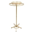 thumbnail image 1 of Rotatable Floor-Standing Gold Round Garment Rack Display Hanging Apparel Rack, 1 of 18
