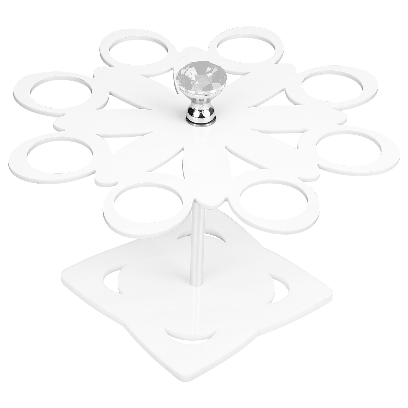 Rotatable Ice Cream Cone Holder Acrylic 8 Holes Ice Cream Cone Display