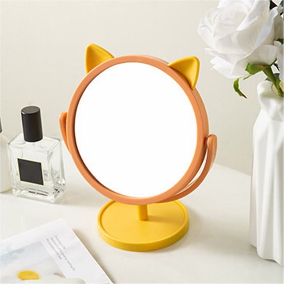 Rotatable Makeup Vanity Table Top Dressing Organizer for Student Dorm Home Beauty Station