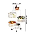 thumbnail image 1 of Rotatable Multi-Layer Circular Storage Rack, Mobile Cart, Floor-Standing Rotating Vegetable Basket, Practical Storage Rack, File Rack for Kitchen, Office, Bathroom, Living Room, Bedroom, 1 of 12