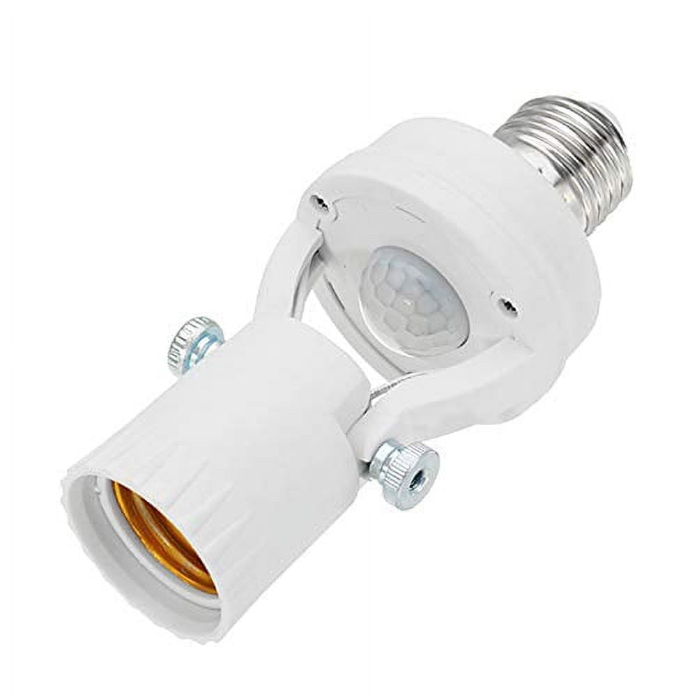 Rotatable PIR Motion Sensor Light Socket 180 Degree Rotate 360 Degree Detection E26/E27 Bulb