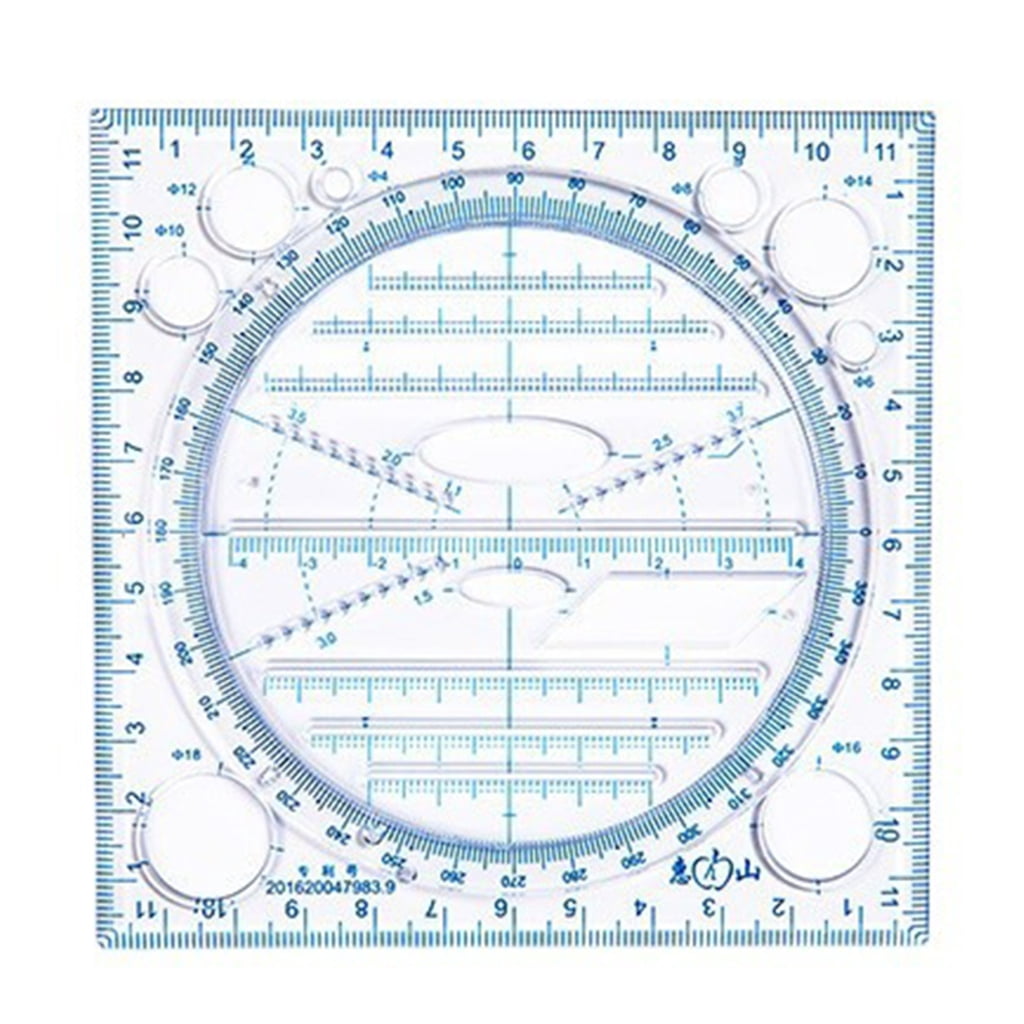 Rotatable Ruler Geometric Ruler Mathematics Measuring Tool ...
