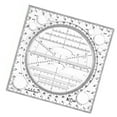 thumbnail image 1 of Rotatable Ruler Geometric Ruler Mathematics Measuring Tool Multifunctional Draft Rulers Circular Drawing Template Ruler, 1 of 9