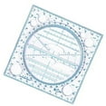 thumbnail image 1 of Rotatable Ruler Geometric Ruler Mathematics Measuring Tool Multifunctional Draft Rulers Circular Drawing Template Ruler, 1 of 9