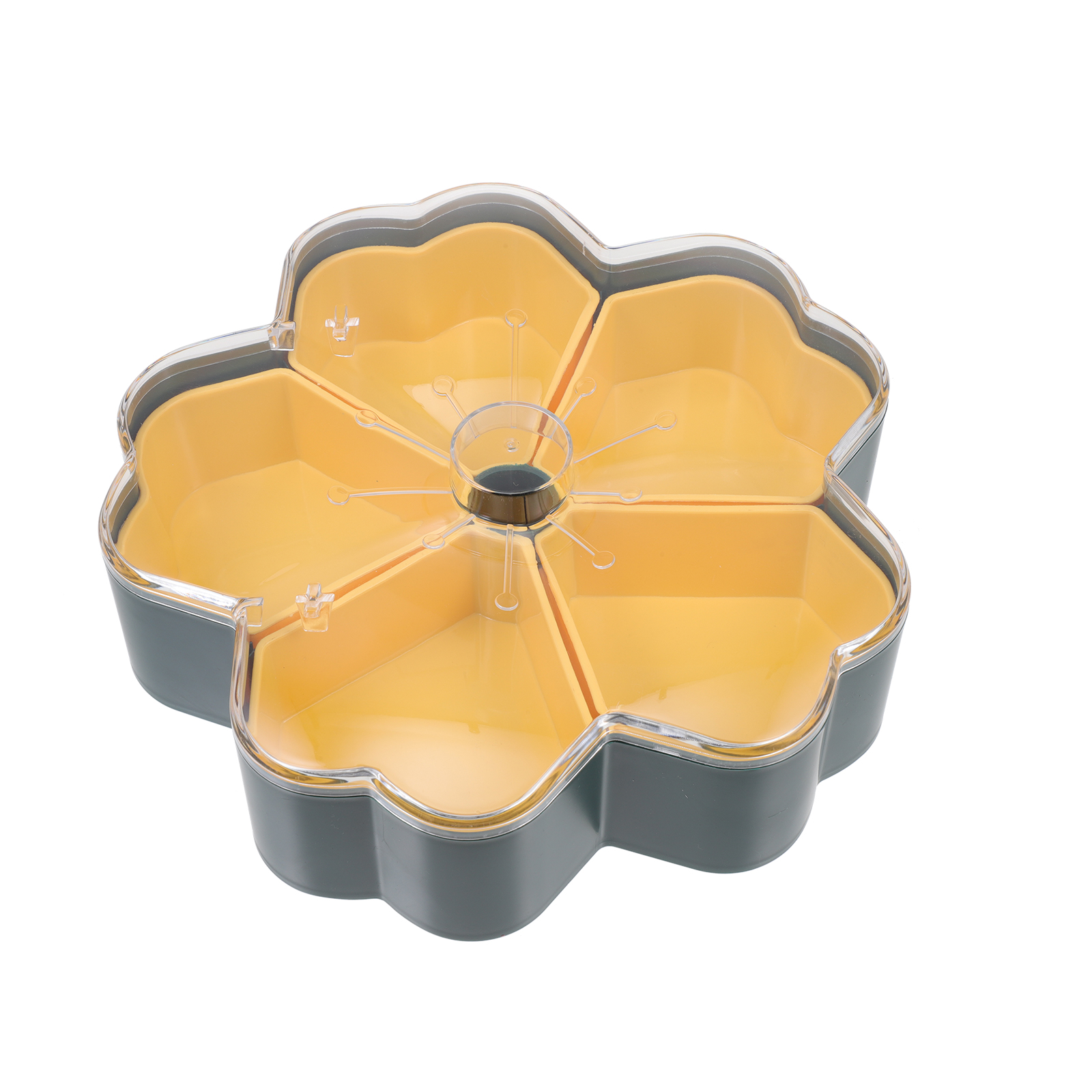 Rotatable Snacks Tray Multifunction Candy Box Dried Fruits Box Home