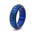 thumbnail image 1 of Rotatable Stainless Steel Finger Ring Dragon Scale for Men Blue US Size 11(20.6mm), 1 of 1