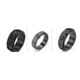 thumbnail image 1 of Womens Rotatable Stars Sun Moon Ring Fashionable Titanium Steel Celestial Geometric Design Electroplated Silver Gold and Black Finish, 1 of 8