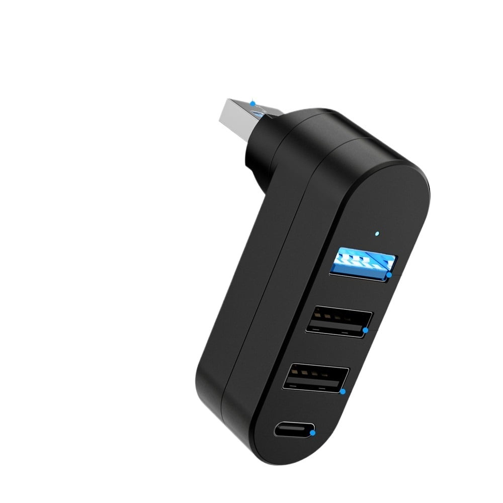 Rotatable Type C HUB USB Splitter 4 Ports Multiple Expander for Computer Laptop Disk Data Transfer ,Fast Charging Devices