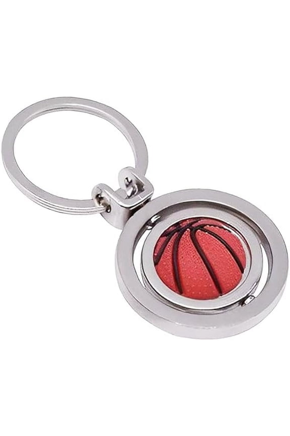 Rotatbale Basketball Soccer Golf Ball Keychains for Boys Girls Womens Mens Ball Related Gift for Birthday Christmas Souvenir