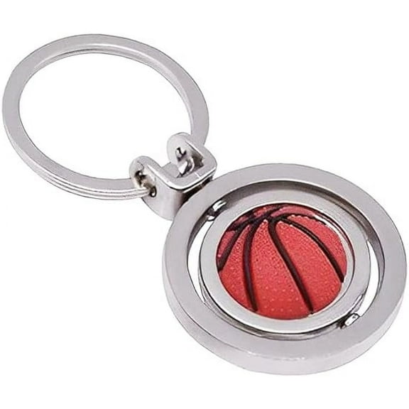 Rotatbale Basketball Soccer Golf Ball Keychains for Boys Girls Womens Mens Ball Related Gift for Birthday Christmas Souvenir