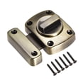 thumbnail image 1 of Rotate Bolt Latch, 1.5" Zinc Alloy Security Door Slide Lock (Bronze), 1 of 5
