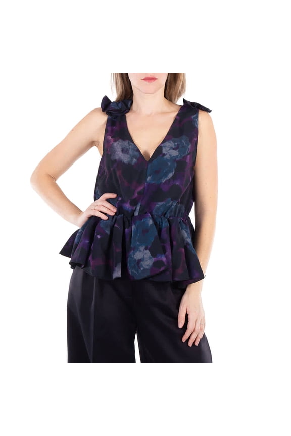 Chiffon Ruffle Top, Brand Size 34 (US Size 0)