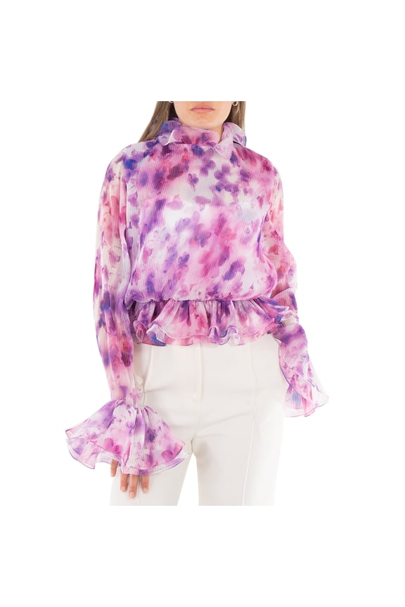 Chiffon Ruffle Top, Brand Size 34 (US Size 0)