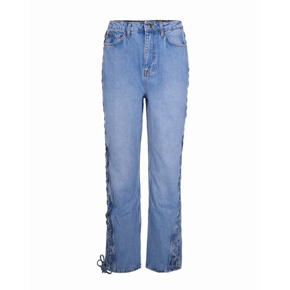 Rotate Hydrangea Twisted Lacing Jeans (Women's)