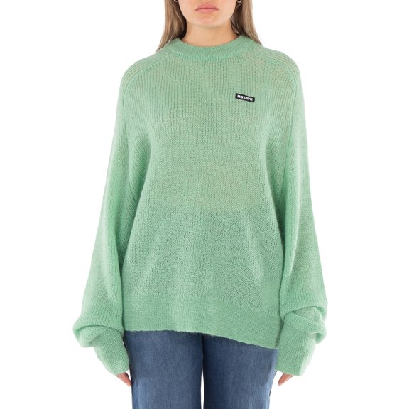 Rotate Ladies Grayed Jade Light Knit Logo Sweater, Brand Size 36 (US Size 2)