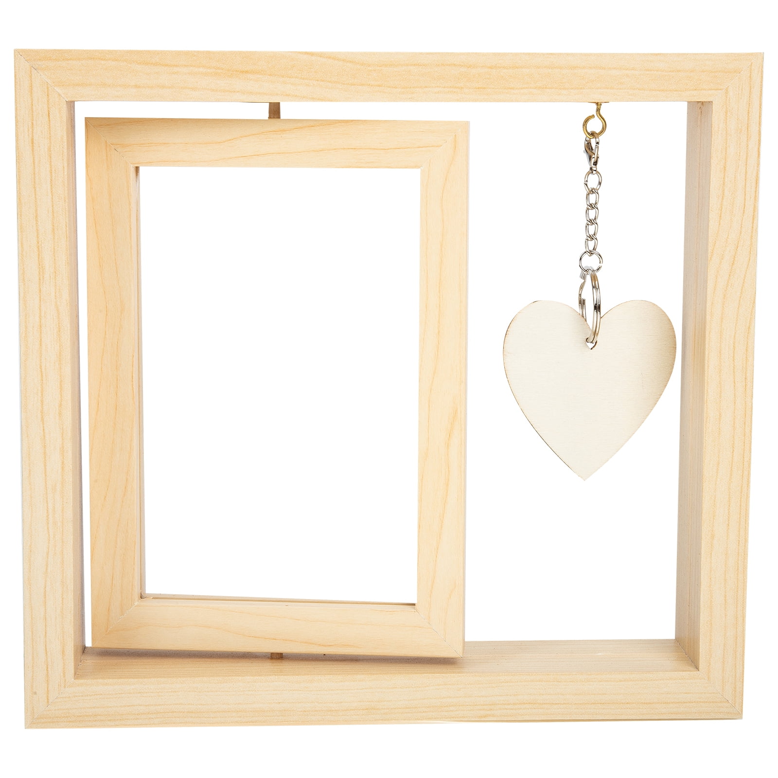 Rotate Photo Frame Grandpa Rustic Picture Frames Wooden Display Stand