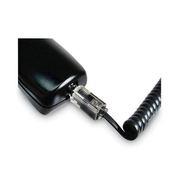 "Rotating 360 Telephone Cord Detangler, Clear/black | Bundle of 2 Each"
