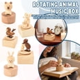 thumbnail image 1 of Rotating Animal Music Box - Nursery Decor, Birthday Gift for Kids, Home Desk Ornaments with Soothing Musical Movement, Handcrafted Collectible Figurine (1pc), 1 of 6