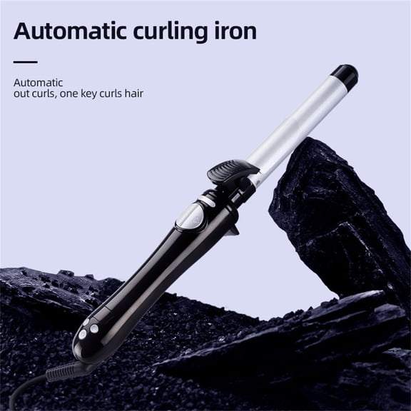 Rotating Automatic Curling with Long Barrel 13 Adjustable Temperature Settings 30 Seconds Fast Heat Up Hair Styler for Straight & Wavy Hair