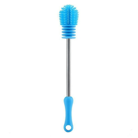 Rotating Bottle Brush Cleaner - 360° Scrubbing Brush for Water Bottles & Tall Glasses