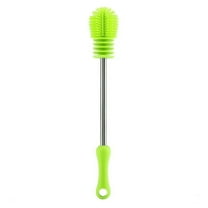 Rotating Bottle Brush Cleaner - 360° Scrubbing Brush for Water Bottles & Tall Glasses