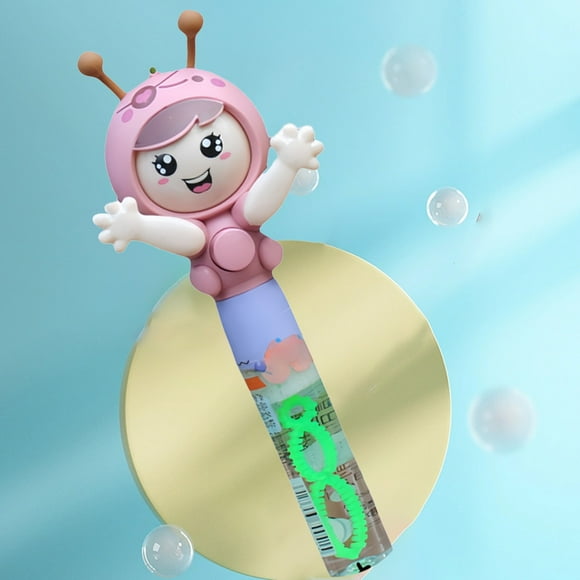 Rotating Bubble Blower Toy for Kids with 3 Changing Faces,Fun Carousel Bubble Machine with Lights and Sound Effects,Great Birthday Gift for Boys Girls Ages 3-6,10.04 Inch Plastic Bubble Maker