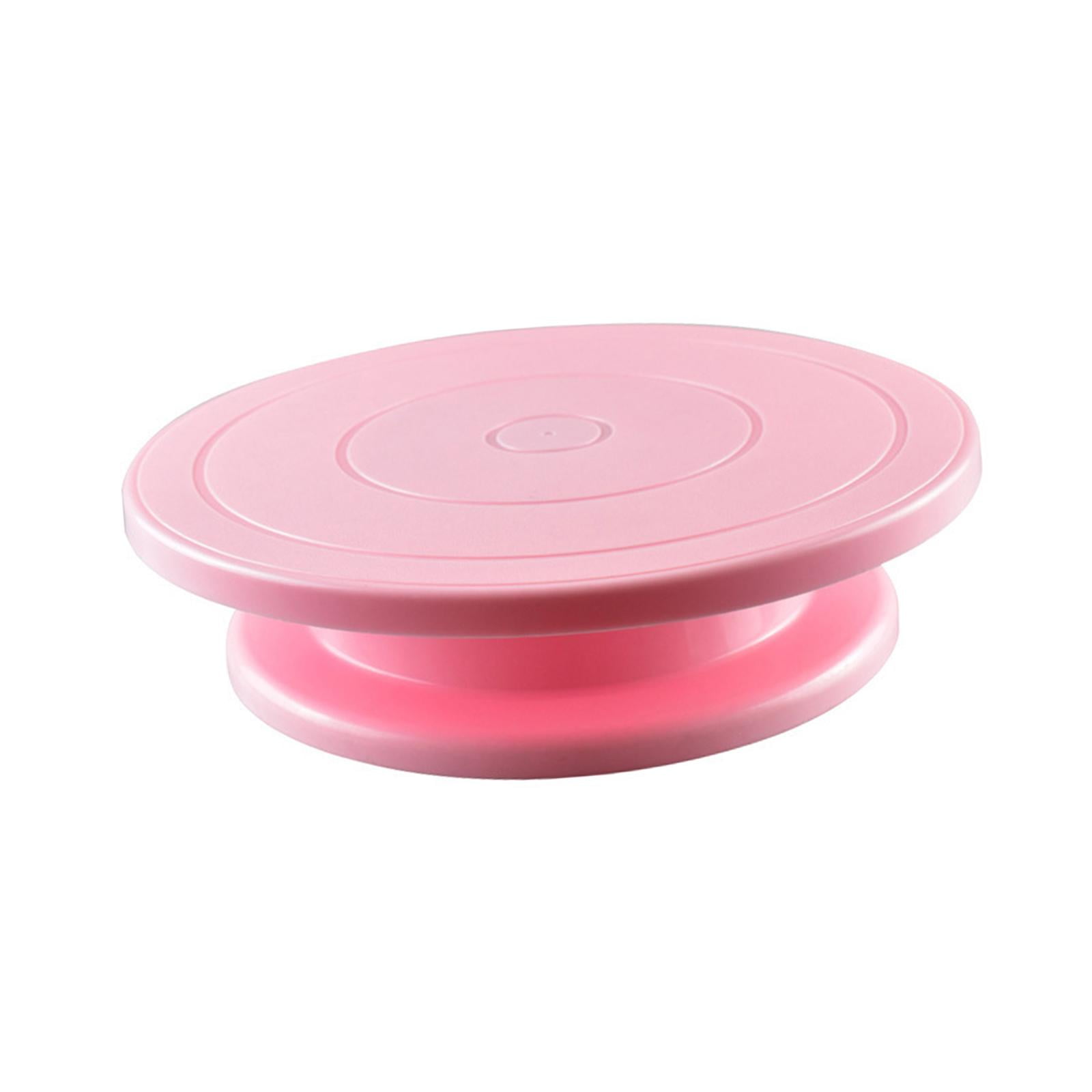 Pink Cookie Decorating Turntable, Rotating Cake Turntable Stand Baking  Decor Plate