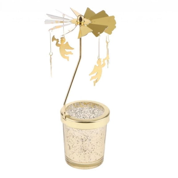 Rotating Candle Stands Tea Light for Table Decor Xmas Gifts - Angel