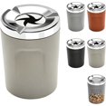Rotating Car Ashtray with Lid, Ceramic Cup Holder Insert,Automotive ...