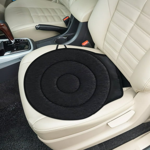 Rotating Car Seat Cushion 40x40x2cm 360 Degree Swivel Non-Slip Elderly Pregnant Ergonomic Pressure Relief Portable Removable for Office Home Driving Chair Mobility