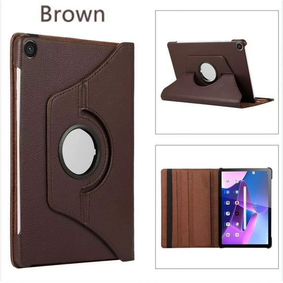 Rotating Case for Samsung Galaxy 2023 Tab A9 SM-X115 8.7inch Tablet Galaxy Tab A9 Plus 11inch X210 Coque PU Leather Stand Cover Brown A9 Plus(11inch) X210