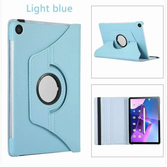 Rotating Case for Samsung Galaxy 2023 Tab A9 SM-X115 8.7inch Tablet Galaxy Tab A9 Plus 11inch X210 Coque PU Leather Stand Cover Light blue Tab A9(8.7inch) X115