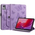 thumbnail image 1 of Rotating Case for Lenovo Idea Tab 11 2025 / M11 2024 / K11 11 inch with 360 Stand, Shockproof PU Leather Cover with Pen Holder, Purple, 1 of 7