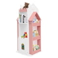 thumbnail image 1 of Rotating Children's Bookshelf, Castle-Shaped, 360 Rotating, 10-Shelf Bookcase, Corner Book Storage Organizer for CDs ,Movies,Books, 1 of 22