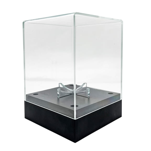 Rotating Color LED Sports Display Case Acrylic Storage Box With Automatic Lighting Effect For Collectors