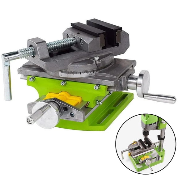Rotating Cross Vise with 75mm Jaw and 90 Degree Rotation, Offering 80mm X and 67mm Y Movement for Precise Industrial Positioning
