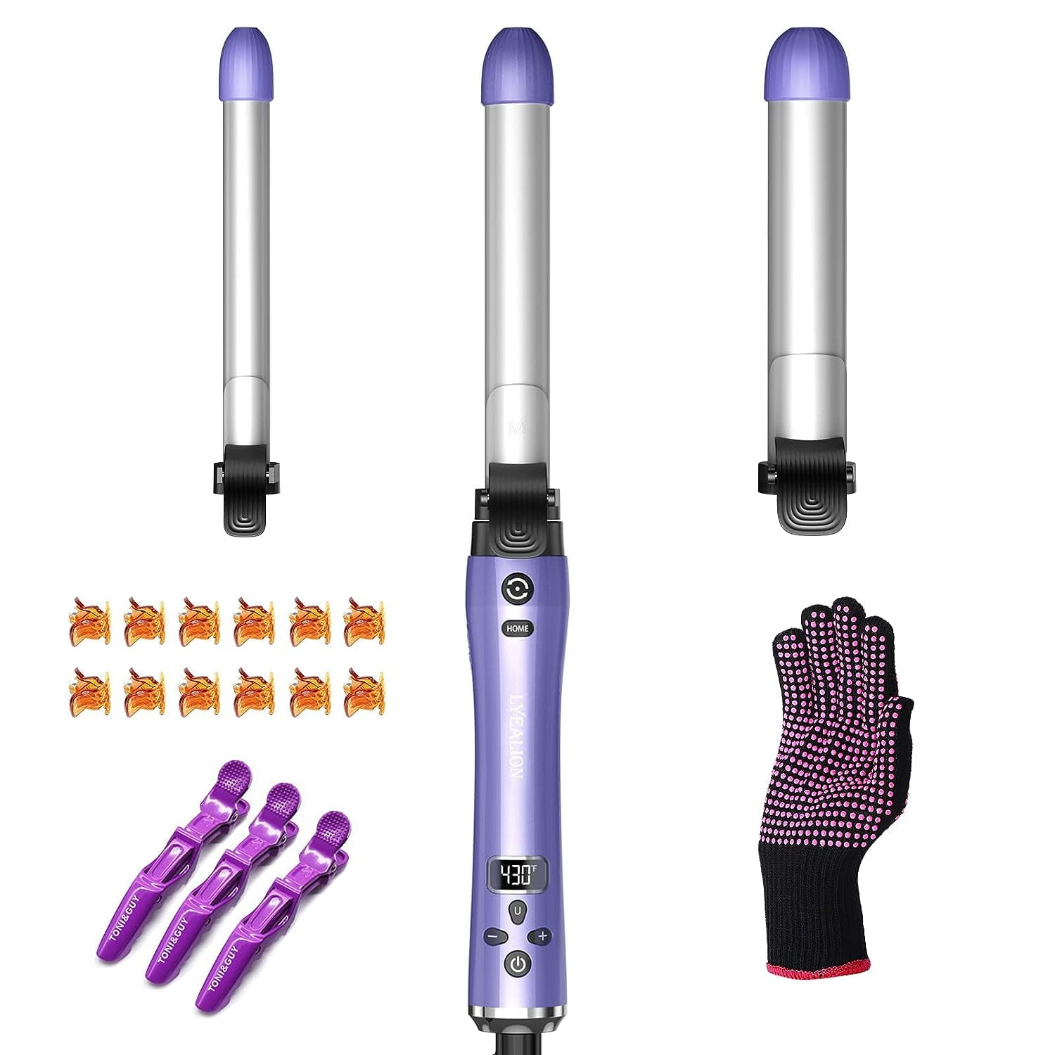 3 in 1 Ceramic Hair Curler Care Styling Curling Wand Interchange 並行輸入品 : 3 in 1 Curling Iron Set, Hair Curling Wand Set with 3