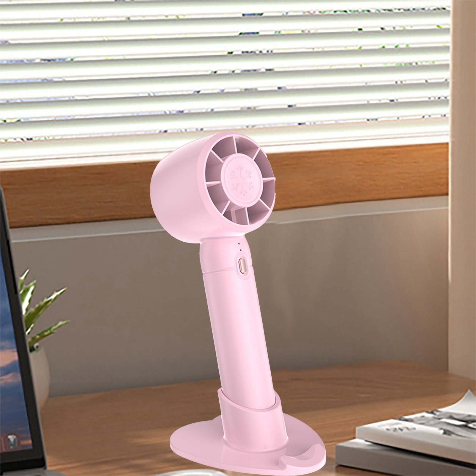 Rotating Desk Fan Small Quiet Stand up Fans for Bedroom with Remote