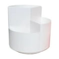 thumbnail image 1 of Rotating Desktop Storage Organizer With Three Compartments For Cosmetics And Stationery, Large Capacity, Rotatable Pen Holder, Easy Access And Efficient Organization, 1 of 6