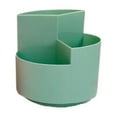 thumbnail image 1 of Rotating Desktop Storage Organizer With Three Compartments For Cosmetics And Stationery, Large Capacity, Rotatable Pen Holder, Easy Access And Efficient Organization, 1 of 6