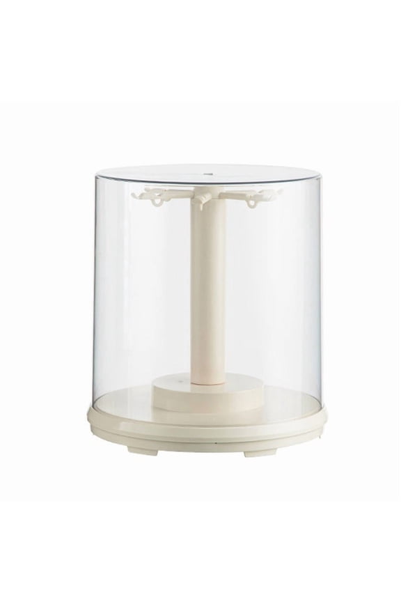 Rotating Display Box, 360° Rotating Showcase Stand for Collectibles, Jewelry, Action Figures, Transparent Case with Sleek Modern Design