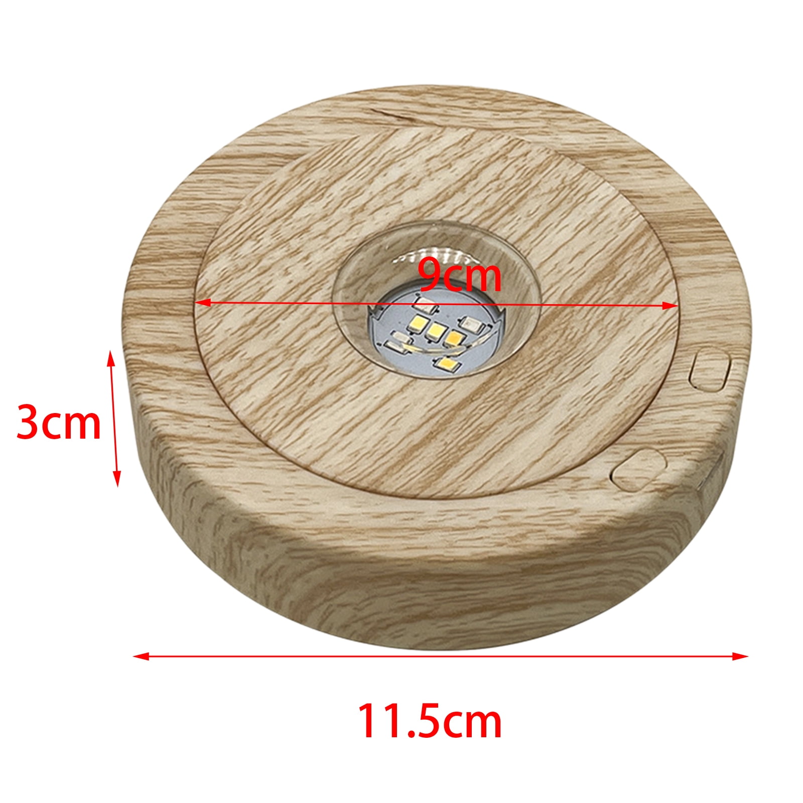 LED Drehbarer Display Ständer - 8 Lichtmodi Mit 4 Drehenden LED Lichtern