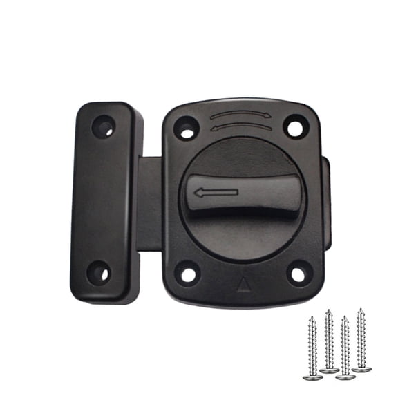 Rotating Door Latches set Security Bolts Multifunction Rotating Bolts Latches set Metal Lock for Household Privacy & Pet Safety