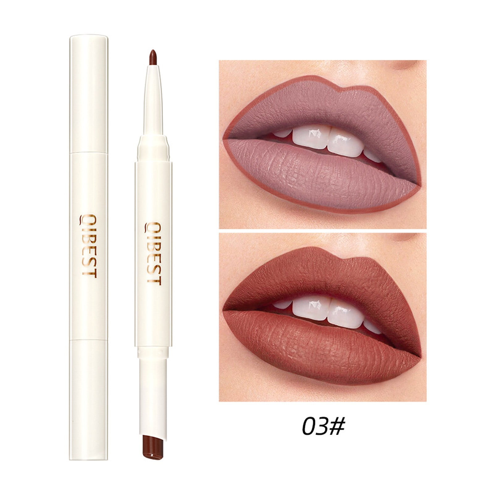 Rotating Double Headed Lipstick Lip Liner Moisturizing Does Not Fade