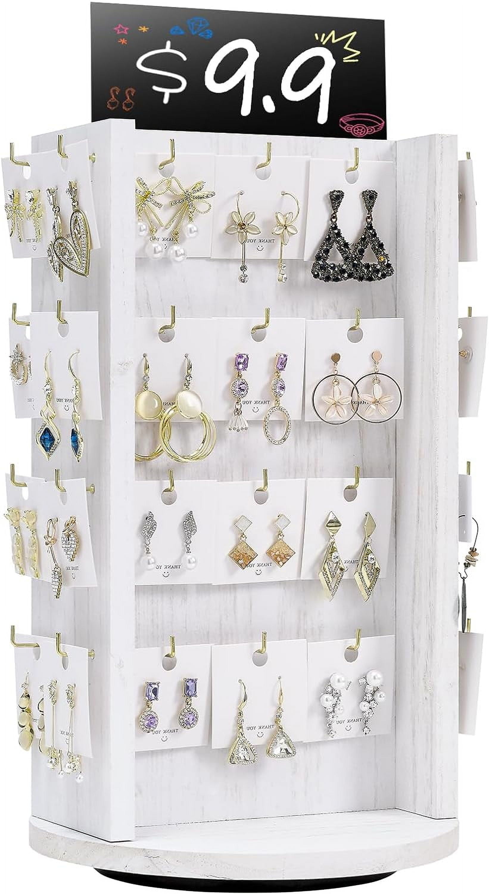 Rotating Earring Display Stands for Selling with Adversitsing Board ...