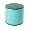 thumbnail image 1 of Rotating Earrings Storage Box Under $5! Yannianjz Rotating Jewelry Storage Box, 360 Degree Spinning Earring Organizer, Multi-Layer Earring Display Case, Portable Travel Jewelry Case, 1 of 8