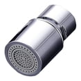 thumbnail image 1 of Rotating Faucet Nozzle, 360° Swivel Kitchen Faucet Aerator Splash-Proof, Sprayer Female Bathroom Faucet Attachment, Faucet Attachment for Kitchen Sink, Faucet Aerator Sprayer Brushed Nickel, 1 of 9