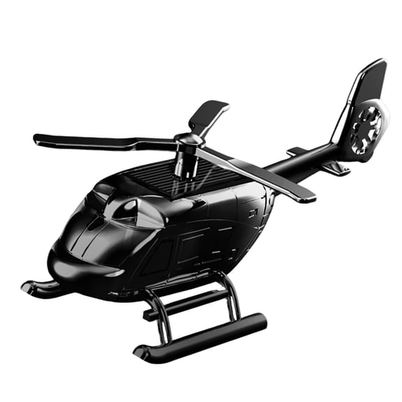 Rotating Figurine Dashboard Helicopter Decoration With Solar Propeller For Car