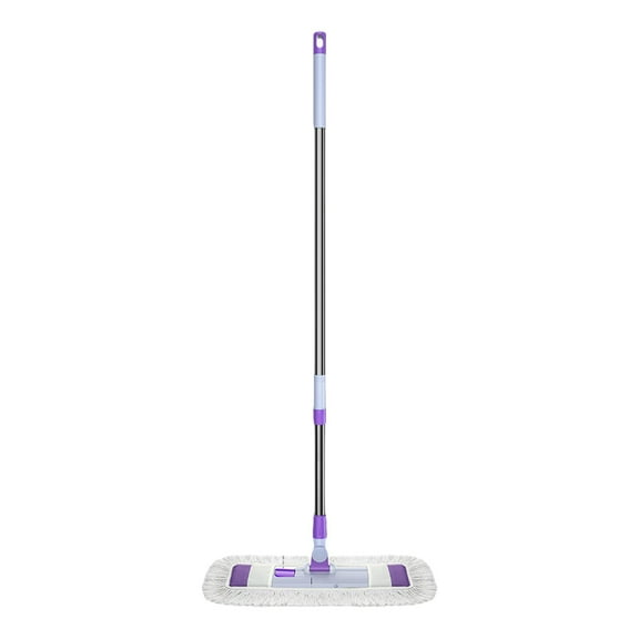 Rotating Flat Mop for Floors – Wet & Dry Cleaning, 2-in-1 Hand-Free, Lightweight, Versatile, Easy Maneuverability, Dusting Head for Tile & Wooden Surfaces